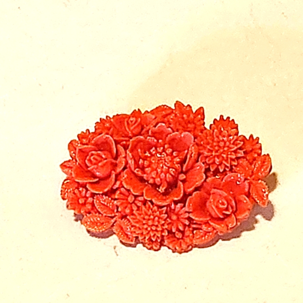Handmade Rose Bouquet Brooch